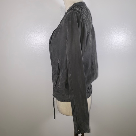 Blank NYC lightweight off center zip front jacket size XS gray - Picture 4 of 11